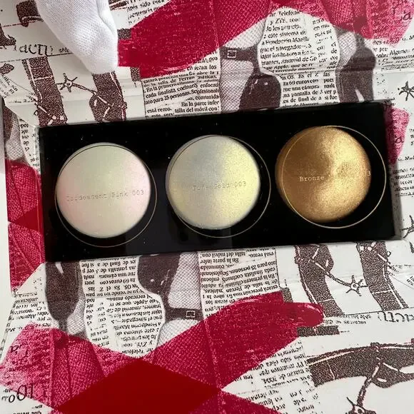 Pat McGrath Sublime Skin Highlighting Trio Palette 3x Highlighters Pink Gold +